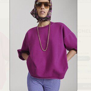 NWT Rachel Comey Fond Sweatshirt Raspberry-M/L